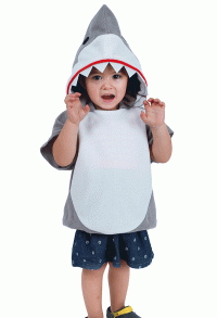 Costume Petit Requin Halloween pour Enfant Sweat à Capuche Rouge Vert Rose Jaune Bleu 